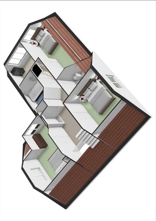Floorplan - Voorstraat 58, 4033 AE Lienden