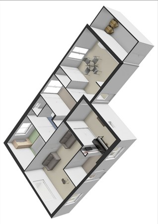 Floorplan - Stationsweg 1B, 4054 HA Echteld