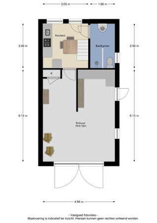 Floorplan - Valburgsestraat 4, 6677 PC Slijk-Ewijk