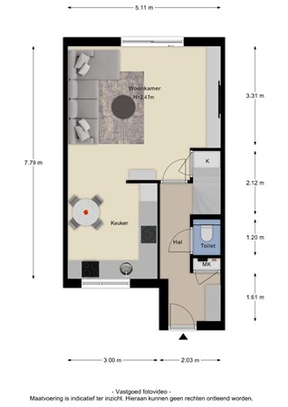 Floorplan - Biesbongerd 51, 4041 RD Kesteren
