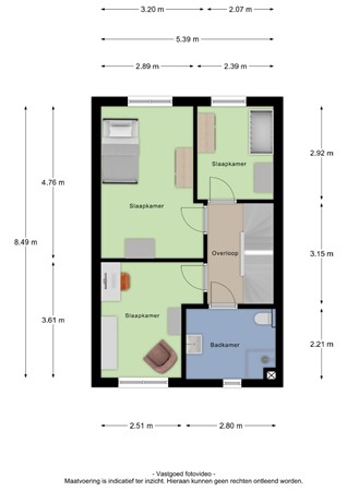 Floorplan - H Vervoornstraat 22, 4041 VT Kesteren