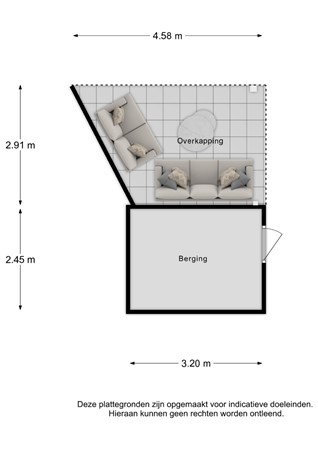 Floorplan - H Vervoornstraat 22, 4041 VT Kesteren