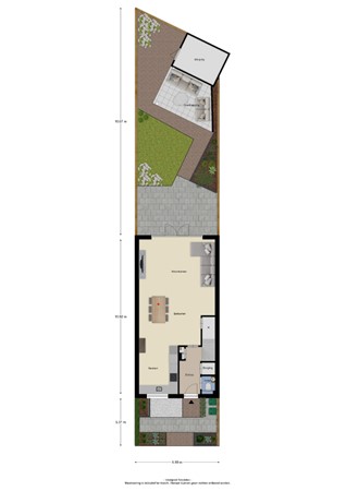 Floorplan - H Vervoornstraat 22, 4041 VT Kesteren