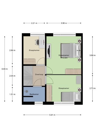 Floorplan - Nicolaas Beetsstraat 3, 4041 XH Kesteren
