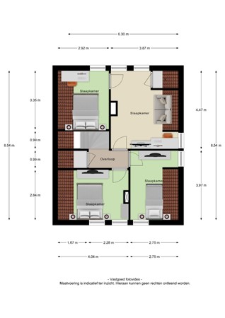 Floorplan - Liniestraat 8, 4041 ED Kesteren