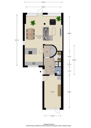 Floorplan - Ridder Alartlaan 92, 4116 EK Buren