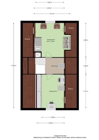 Floorplan - Zwijning 13, 4051 DJ Ochten