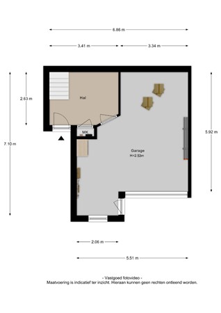 Floorplan - Waalzicht 4, 4051 BL Ochten