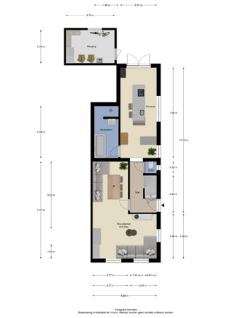 Floorplan - Schoolstraat 2, 4051 AV Ochten