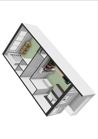 Floorplan - Molenstraatje 28, 4001 CB Tiel
