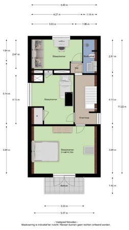 Floorplan - Broekdijk 44, 4041 CW Kesteren