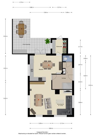 Floorplan - De Hel 9, 6668 LG Randwijk