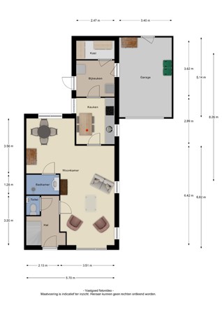 Floorplan - A.C.W. Staringhof 17, 4041 WB Kesteren