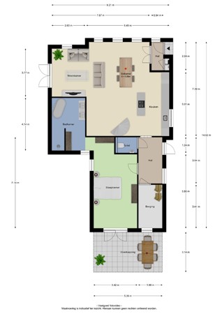 Floorplan - Pottumsestraat 8a, 4053 HW IJzendoorn