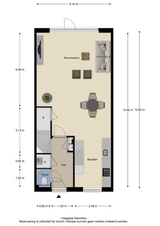 Floorplan - Burgemeester Mr W C Tackstraat 19, 4041 VM Kesteren