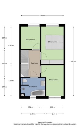 Floorplan - Burgemeester Mr W C Tackstraat 19, 4041 VM Kesteren