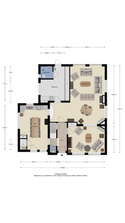 Floorplan - Hoofdstraat 19, 4041 AA Kesteren