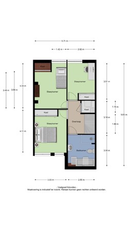 Floorplan - Tollenhof 21, 4041 BH Kesteren