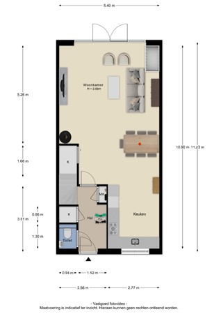 Floorplan - De Ochtense Steegh 8, 4051 HK Ochten