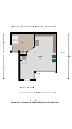 Floorplan - Waalzicht 6, 4051 BL Ochten