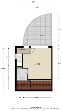 Floorplan - Waalzicht 6, 4051 BL Ochten