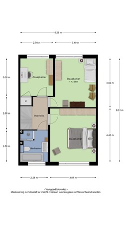 Floorplan - Carvonestraat 33, 4041 AN Kesteren