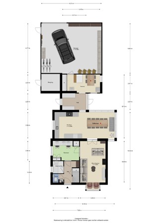Floorplan - Tielsestraat 5, 4043 JP Opheusden