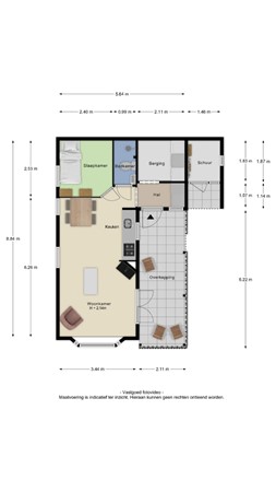 Floorplan - Rijnbandijk 111-44, 4021 AG Maurik