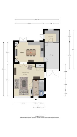 Floorplan - Mesdagstraat 17, 4041 HC Kesteren