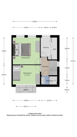 Floorplan - Mesdagstraat 17, 4041 HC Kesteren