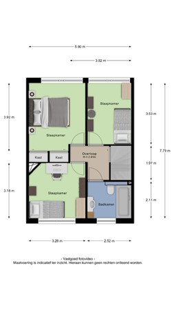Floorplan - Nassaulaan 20, 4041 CG Kesteren