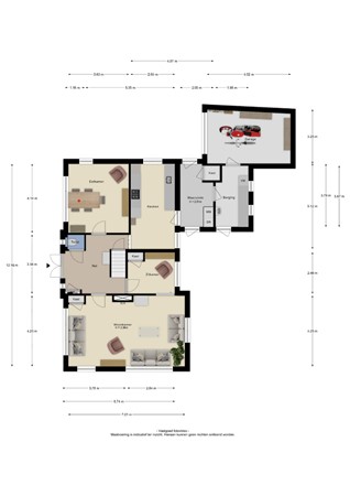 Floorplan - Nedereindsestraat 23, 4041 XE Kesteren