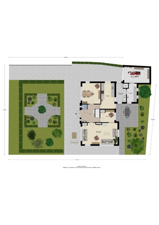 Floorplan - Nedereindsestraat 23, 4041 XE Kesteren