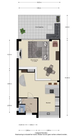 Floorplan - Maaskant 27, 4051 ED Ochten
