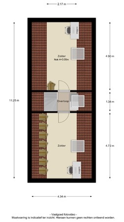 Floorplan - Burgemeester D J Pottstraat 1, 4041 VS Kesteren