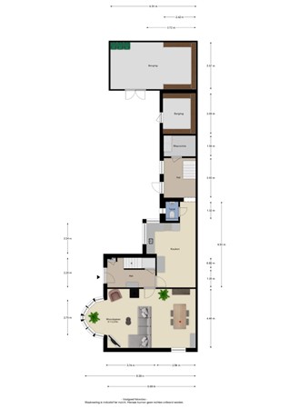 Floorplan - Spoorstraat 51, 4041 CL Kesteren