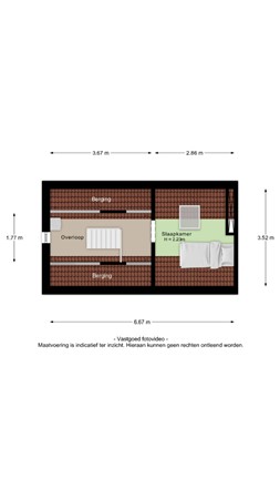 Floorplan - Spoorstraat 51, 4041 CL Kesteren