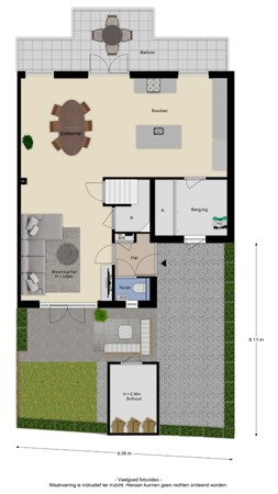 Floorplan - J Van Damstraat 17, 4041 VH Kesteren