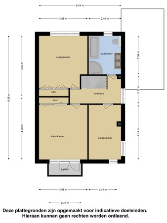 Plattegrond - Kennemerlandlaan 16, 8302 NC Emmeloord - 157450059_1505334_kenne_eerste_verdiepi_first_design_20240517_1b0d03.jpg