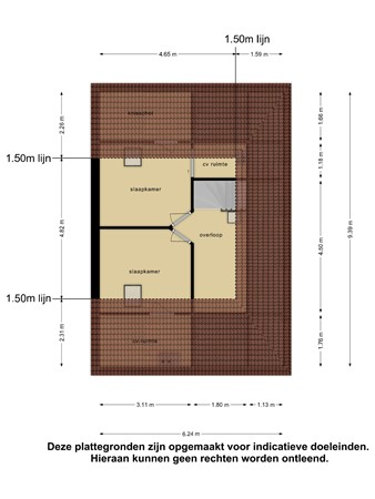 Plattegrond - Kennemerlandlaan 16, 8302 NC Emmeloord - 157450059_1505334_kenne_tweede_verdiepi_first_design_20240517_5e53b0.jpg