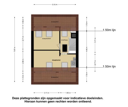 Plattegrond - Koekoeksbloem 25, 8255 KH Swifterbant - slaapkamer.png