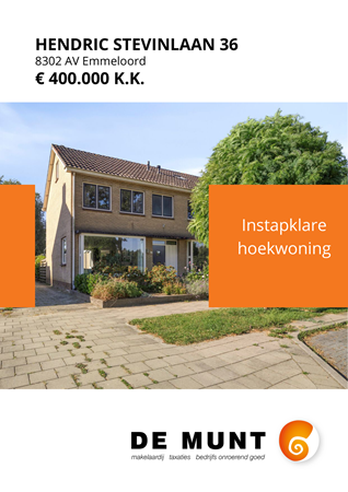 Brochure - Hendric Stevinlaan 36, 8302 AV EMMELOORD (1) - Hendric Stevinlaan 36, 8302 AV Emmeloord
