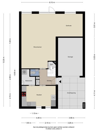 Plattegrond - Westerwolde 23, 8302 JH Emmeloord - 177786616_1584640_weste_begane_grond_first_design_20251008_9728a7.jpg