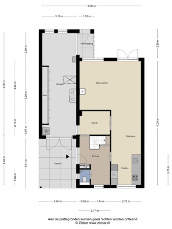 Plattegrond - Waterlelie 13, 8316 NN Marknesse - 176043349_1573561_water_begane_grond_first_design_20250825_c501d6.jpg