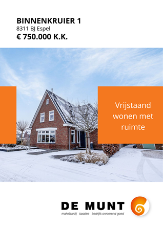 Brochure - Binnenkruier 1, 8311 BJ ESPEL (1) - Binnenkruier 1, 8311 BJ Espel