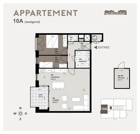 Plattegrond - Noordzijde 10A, 8302 GL Emmeloord - plattegrond.jpg