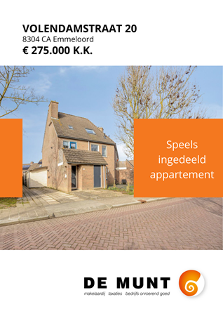 Brochure - Volendamstraat 20, 8304 CA EMMELOORD (1) - Volendamstraat 20, 8304 CA Emmeloord