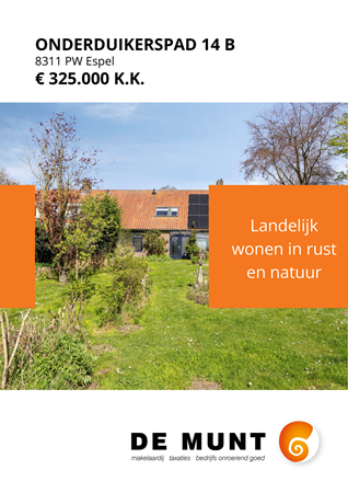 Brochure - Onderduikerspad 14-B, 8311 PW ESPEL (1) - Onderduikerspad 14B, 8311 PW Espel