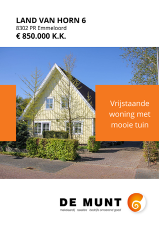 Brochure - Land Van Horn 6, 8302 PR EMMELOORD (1) - Land Van Horn 6, 8302 PR Emmeloord
