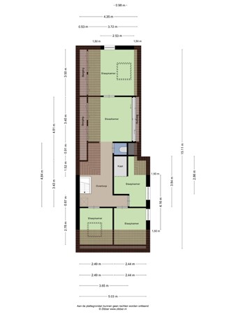 Plattegrond - Weg van Twee Nijenhuizen 6, 8325 PD Vollenhove - 189110131_1678299_weg_v_eerste_verdiepi_first_design_20260903_9b4206.jpg